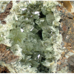 Close-up of anapaite crystals