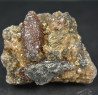 Pyrite, tennantite, calcite