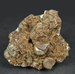 Pyrite, siderite