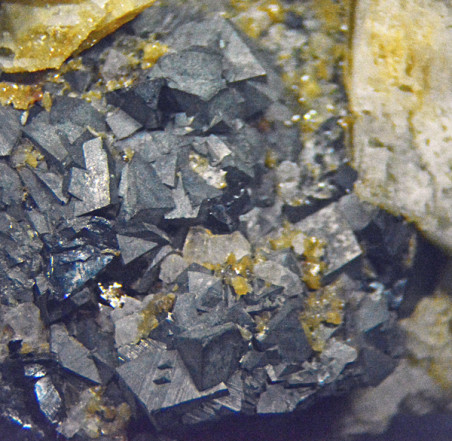 Arsenopyrite, sphalerite, siderite