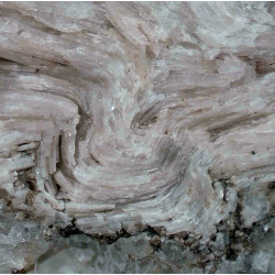 Spectacular fold in a bundle of sørensenite. Close-up image