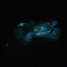 Bluish/greenish white afterglow (phosphorescence) in chkalovite/beryllite after UV radiation