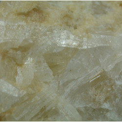 Close-up view of bikitaite crystals