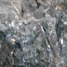Close-up of fluoro-leakeite crystals