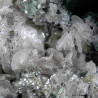 Quartz, fluorapatite, fluorite